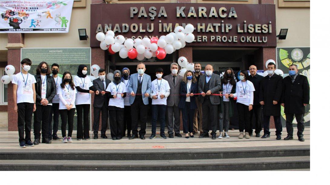 Paşa Karaca Anadolu İmam-Hatip Lisesi  TÜBİTAK 4006 Bilim Fuarı açıldı.