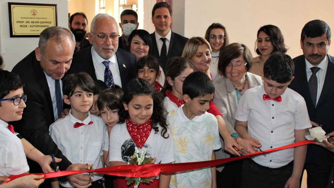İlçemiz Mithat Paşa İlkokulu Prof. Dr. Nevin  Çekirge  Müze Kütüphanesi'nin Açılışı Yapıldı